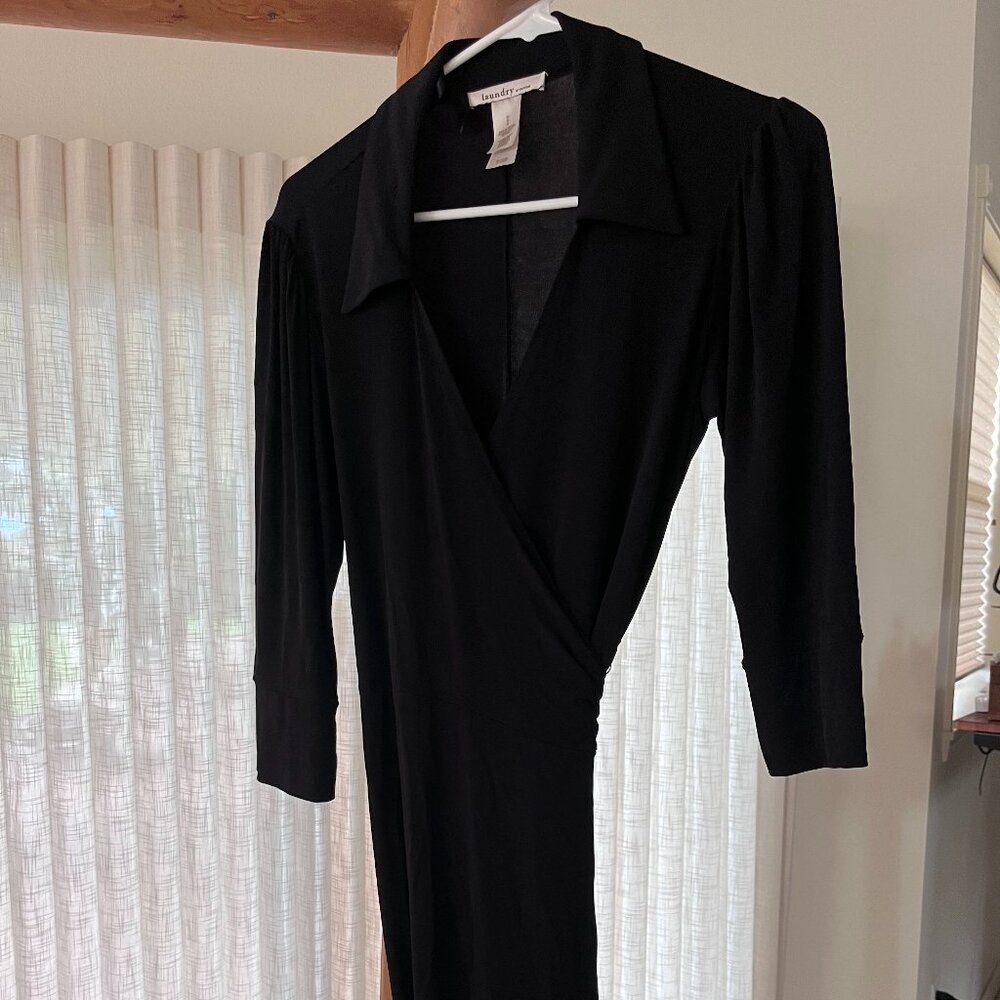 Black wrap dress